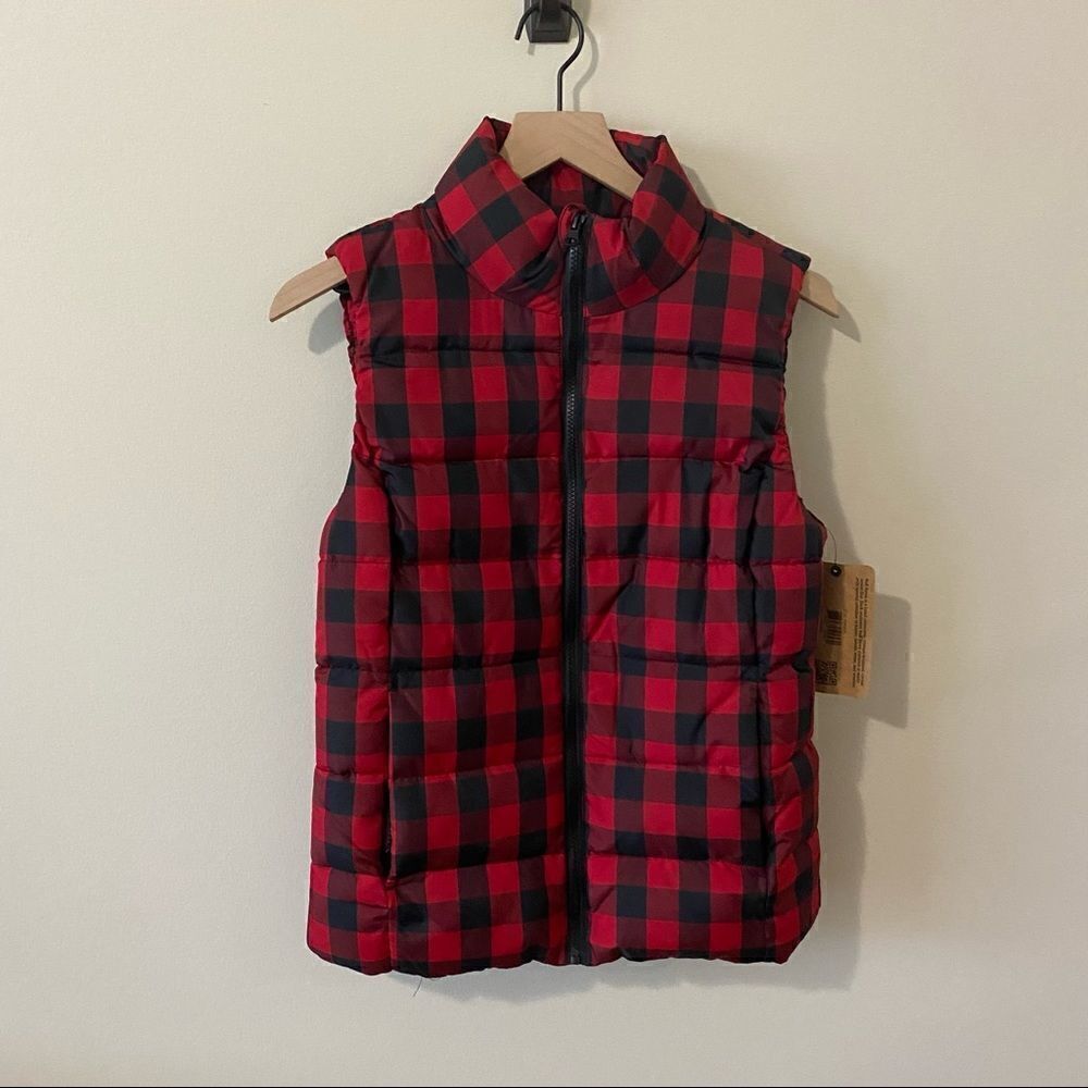 Ruff Hewn Buffalo Plaid Puffer Vest